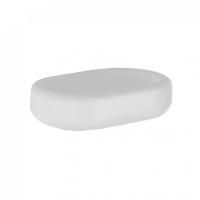 GESSI GOCCIA Мыльница настольная, белая керамика GRES, основание хром