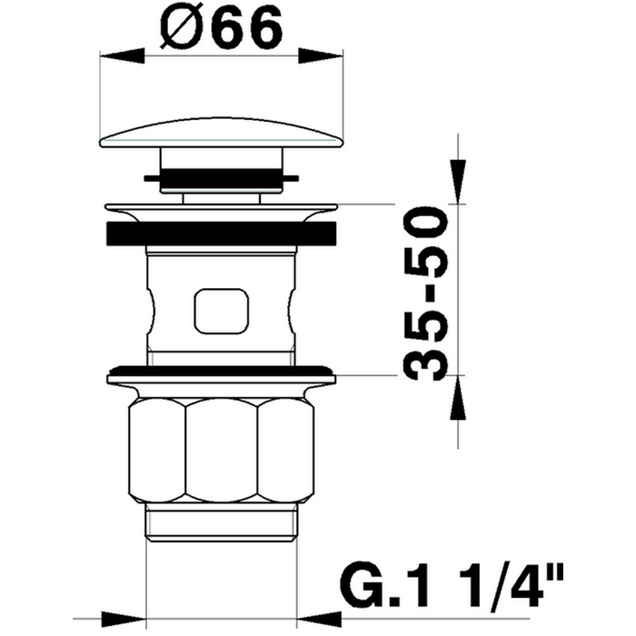 CISAL Донный клапан, цвет золото