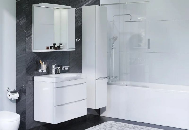 Комплект акриловой ванны AM.PM Like 170x70 UK80OB с каркасом с унитазом с инсталляцией с душевой системой и шторкой на ванну с мебелью и аксессуарами Комплект акриловой ванны AM.PM Like 170x70 UK80OB с каркасом с унитазом с инсталляцией с душевой системой и шторкой на ванну с мебелью и аксессуарами