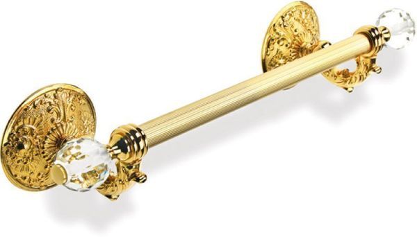 Stil Haus Noto Light, полотенцедержатель со стеклом Murano, длина 45 см, цвет хром