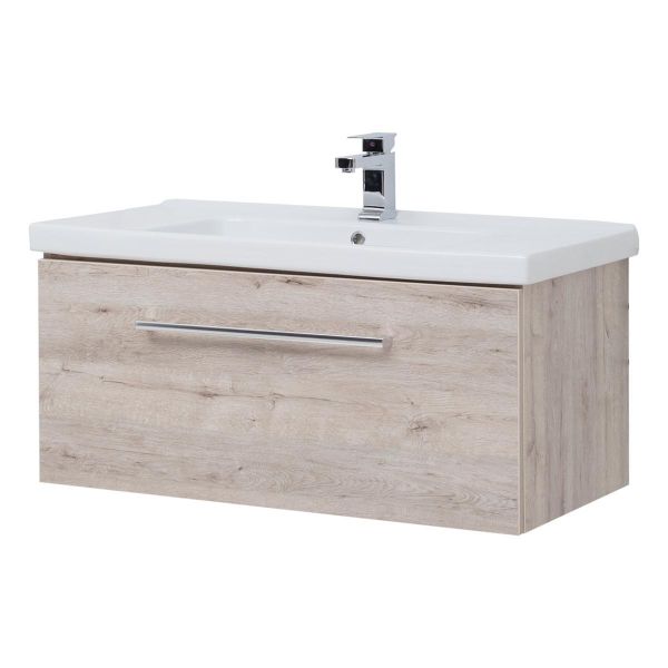 Тумба под раковину подвесная Dreja Big Inn 80 см, дуб кантри