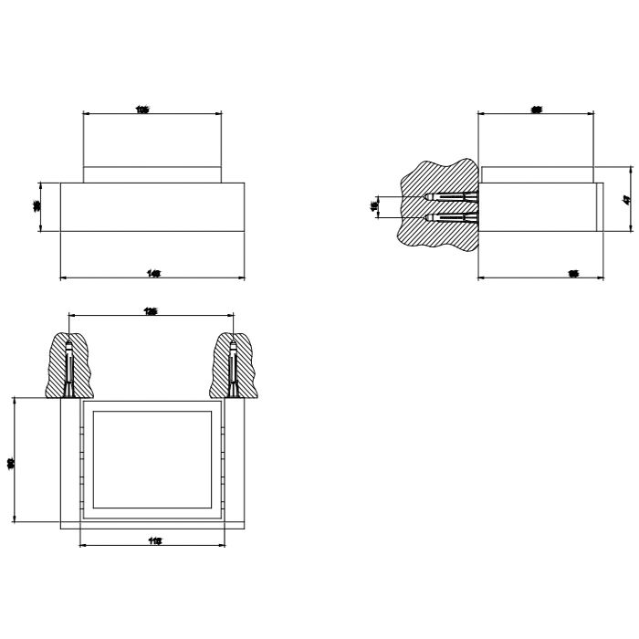 GESSI  INVERSO ACCESSORIES Мыльница настенная черная, цвет: Brass Brushed PVD