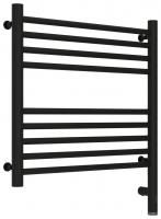 Полотенцесушитель электрический "БОГЕМА 3.0" прямая 500х500 / МЭМ правый (Матовый чёрный)