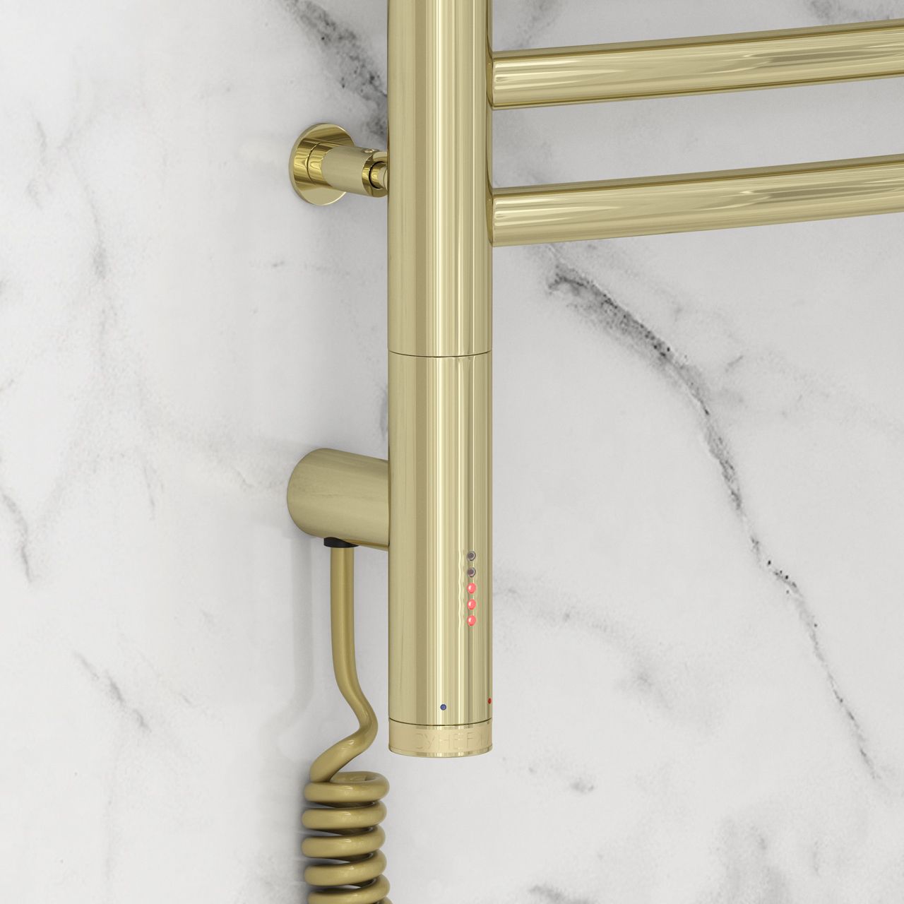 Полотенцесушитель электрический "БОГЕМА 3.0" 600х400 / МЭМ левый (Шампань)