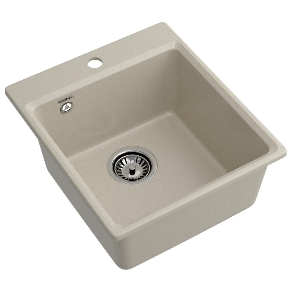 Кухонная мойка GranFest GF-LV-420, топаз, артикул GF-LV-420 топаз