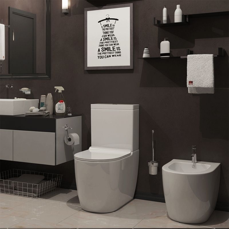 Унитаз компакт Timo Kulo TK-401 с бачком и сиденьем Микролифт