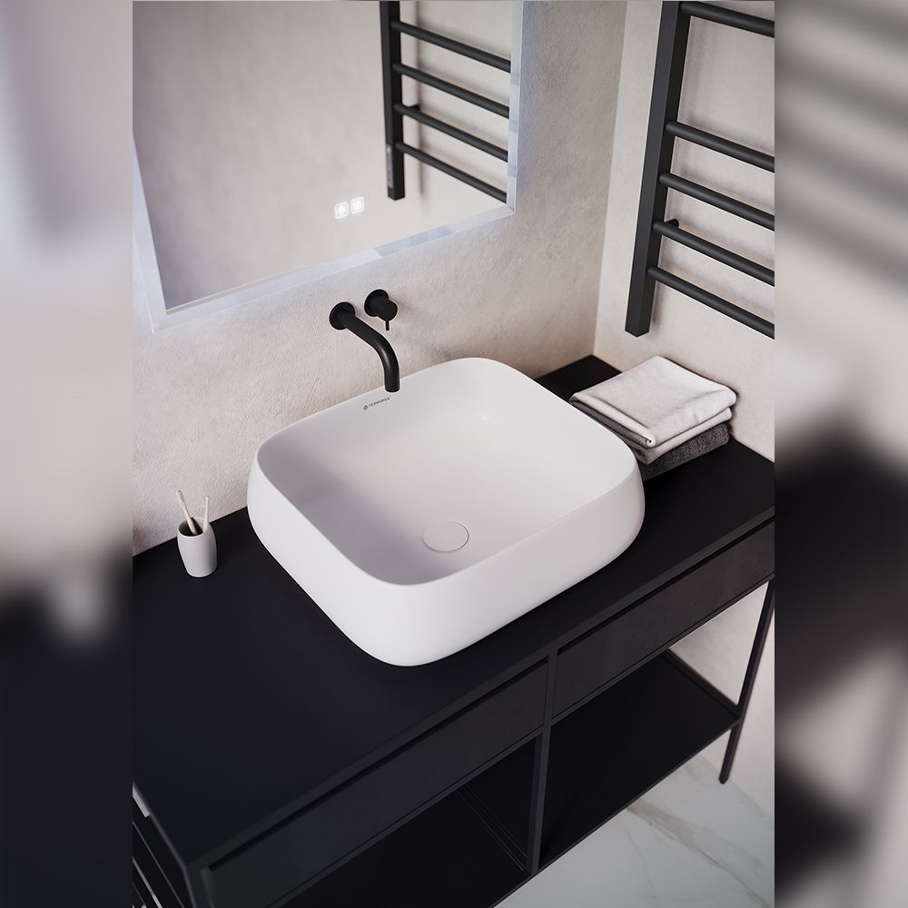 Раковина чаша Terminus Сицилия 01RN44x39x15W, белый, артикул 01RN44x39x15W