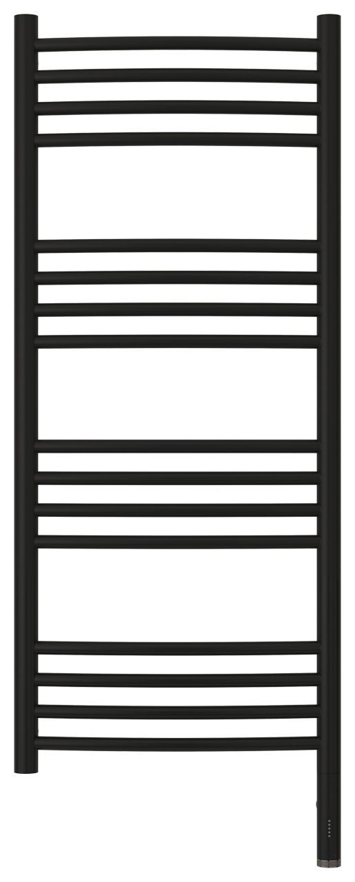 Полотенцесушитель, Сунержа, Богема 3.0, электрический, ширина, мм-432, глубина, мм-88, высота, мм-1000, подключение-справа, электрокомплект-ТЭН, мощность, Вт-300, материал-нержавеющая сталь, цвет-черный матовый