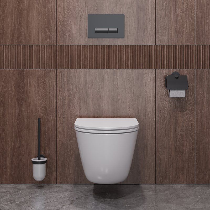 RELAX Унитаз подвесной, безободковый с системой смыва "Торнадо", с сиденьем soft close, 49 см, CZR-38088-49-TH-TOR/SC, артикул CZR-38088-49-TH-TOR/SC