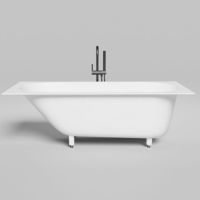 Salini ORNELLA KIT Встраиваемая ванна 1700х700х600мм, овальная чаша, донный клапан, сифон,  щелевой слив-перелив, мат-л: S-Sense, матовый, белый. Salini ORNELLA KIT Встраиваемая ванна 1700х700х600мм, овальная чаша, донный клапан, сифон,  щелевой слив-перелив, мат-л: S-Sense, матовый, белый.