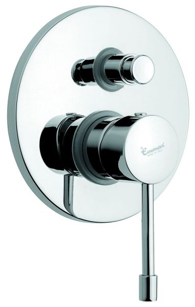 Emmevi Eden, однорычажный встраиваемый смеситель для душа с дивертером на 2 выхода, цвет черный матовый