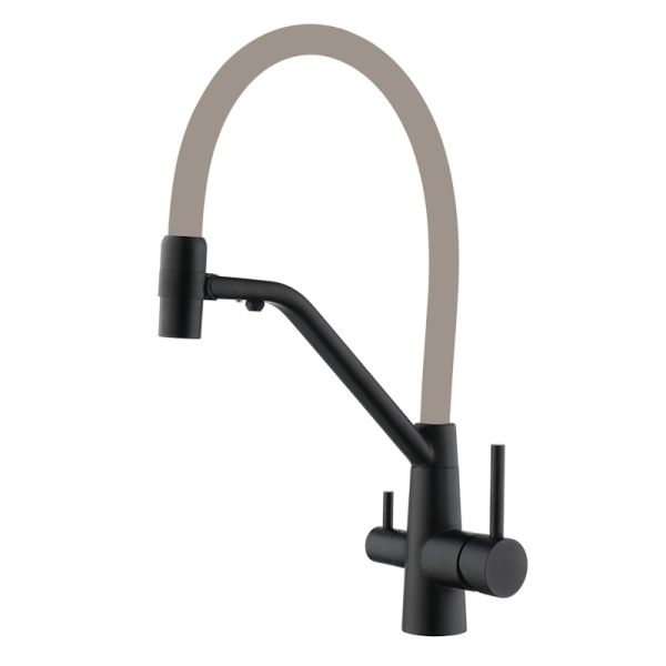 Смеситель для кухни с подключением к фильтру Fmark FS1462-H12, черный