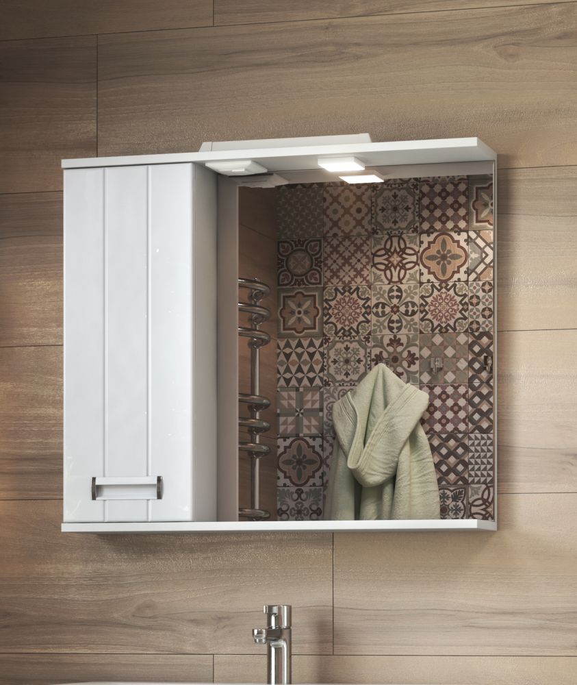 Зеркало со шкафом VIGO Diana z.DIA.80.L.El, 80 см, артикул z.DIA.80.L.El