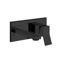 Gessi Rettangolo K Встраиваемый однорычажный смеситель для раковины с индивидуальной длиной излива (70-300мм)(внешние части), цвет: черный