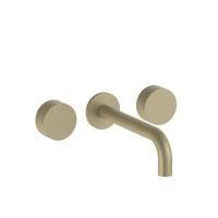 Fantini AF/21 Смеситель из стены для раковины (Наружная часть), цвет Matt British Gold PVD