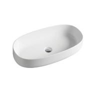 Раковина, Artceram, Cognac, ширина, мм-680, глубина, мм-350, тип установки-накладной (настольный), отверстия для смесителя-отсутствуют, без перелива, материал-керамика, вид грязеотталкивающего покрытия-Saniglaze, цвет-белый