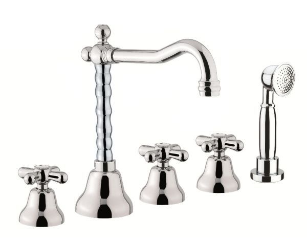 Смеситель на борт ванны Fiore MARGOT 26CR0607, хром