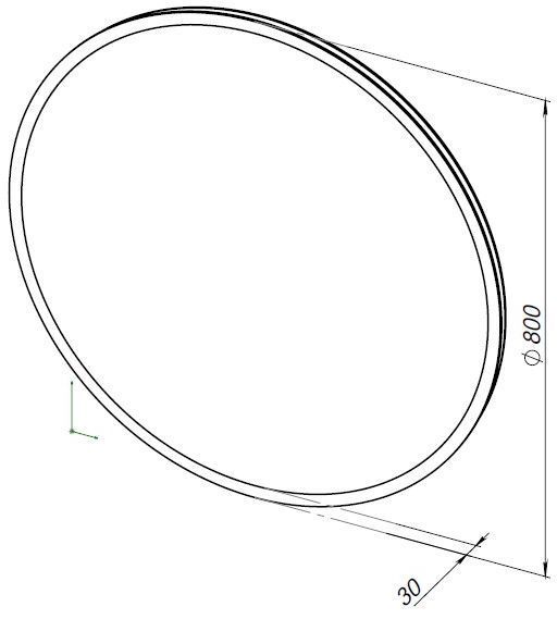 Зеркало Aquanet Optima 80 с LED подсветкой Зеркало Aquanet Optima 80 с LED подсветкой