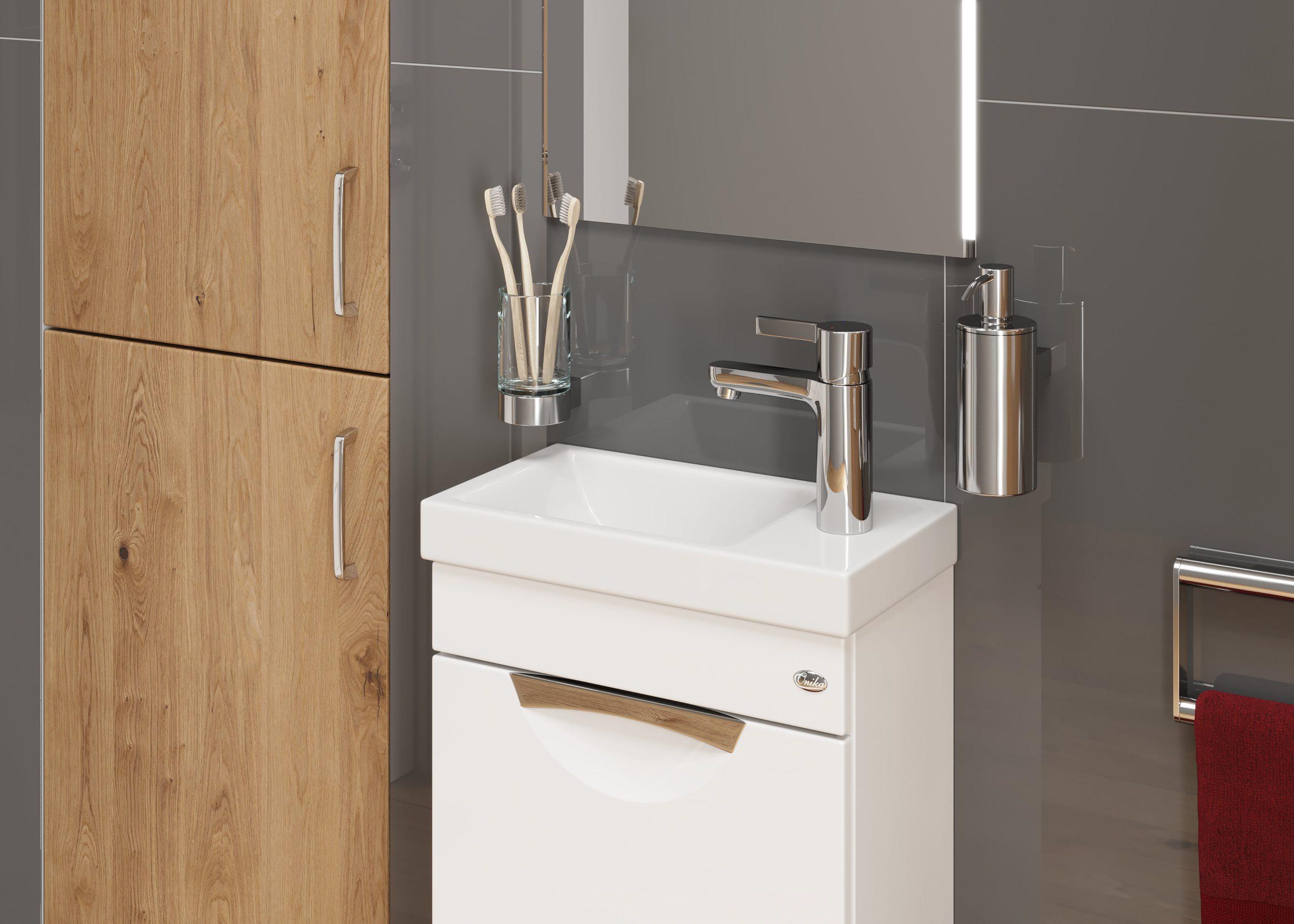 Тумба Onika Комо 40 подвесная, белая (ум. Como 40)