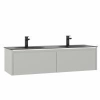 Тумба с раковиной ORKA Lisbon 130 подвесная, кашемировый матовый