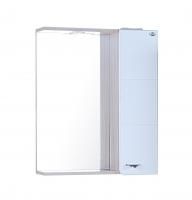 Шкаф-зеркало Onika Стиль 58 белый/ясень шимо, правый, с подсветкой