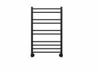 Полотенцесушитель водяной Aquatek (Акватек) Либерти П10 500х800 мм, черный муар, подключение нижнее/диагональное, сверхпрочная пищевая нержавеющая сталь AISI 304L, гарантия 10 лет