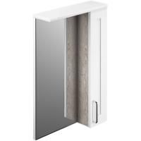 Зеркало со шкафом Iddis Sena 50 с подсветкой Белый Светлое дерево