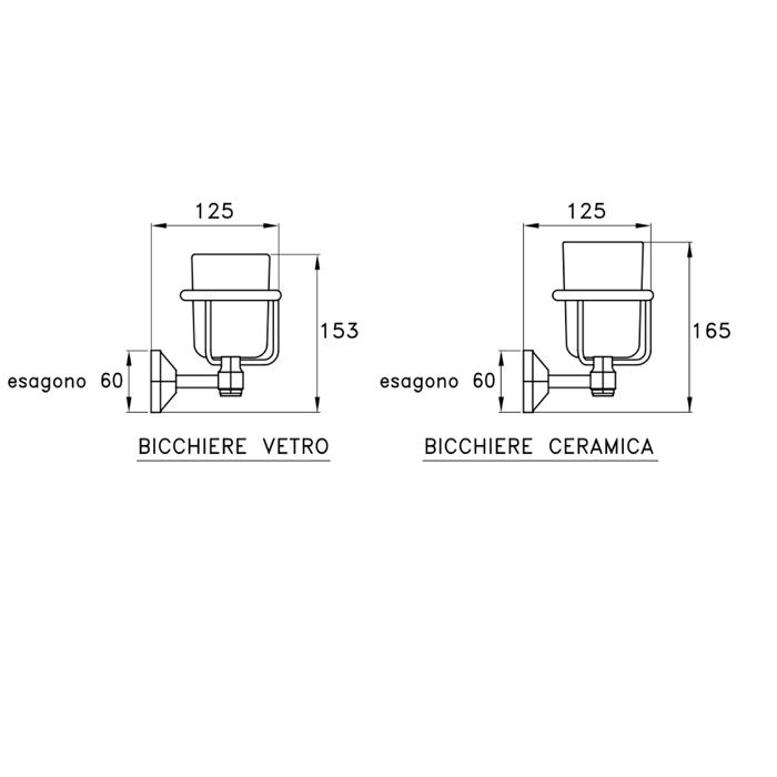 Stella Eccelsa Подстаканник настенный (без стакана) 1012 цвет: хром