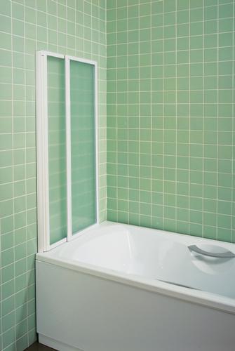 Шторка для ванны Ravak Behappy VS2 105 белая+Grape