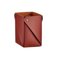 Colombo Adj Коробочка MIU для чайных пакетов, 8x8H10,5 см, цвет: бордо/коньяк Colombo Adj Коробочка MIU для чайных пакетов, 8x8H10,5 см, цвет: бордо/коньяк