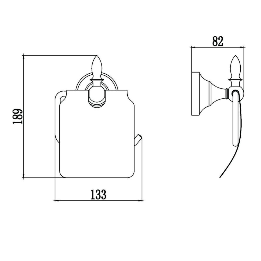 Держатель для туалетной бумаги Savol S-06851A, хром, артикул S-06851A