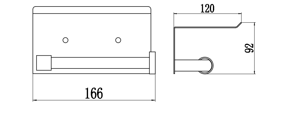 Держатель для туалетной бумаги Savol S-00AK56H, черный, артикул S-00AK56H
