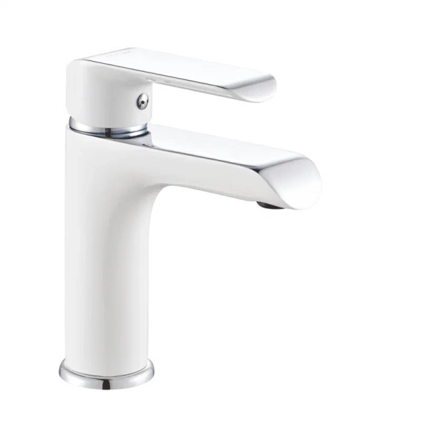 Смеситель для раковины Rose R21F R2101F, белый/хром