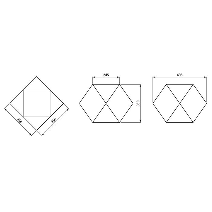 Керамический полигедрон, Laufen, Home Collection, 350*350*350, материал-saphirKeramik, цвет-белый глянцевый