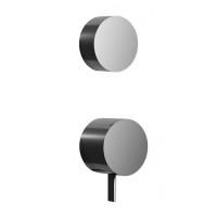 Fantini AF/21 Смеситель для душа, встраиваемый, на 3 источника, (наружняя часть), цвет: матовая натуральная сталь