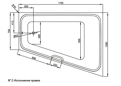 BETTE Ножки для ванн Arco/Home Oval/One Hjghline/Pool/Spa/Space L регулируемые (комплект)