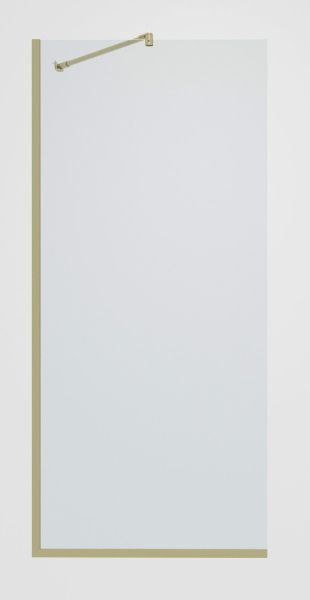 Душевая перегородка TP-890/17C-8 в узком  профиле 1950*890, стекло прозрачное 8 мм  (T13)