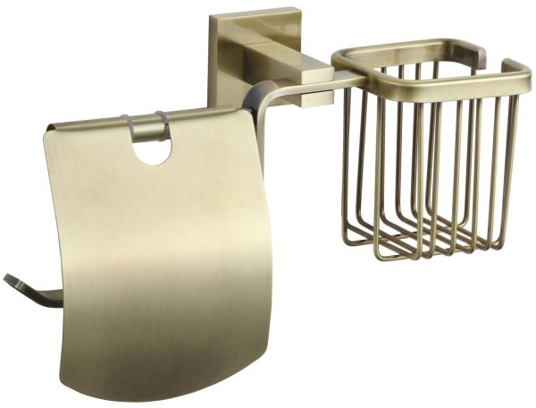 Держатель для туалетной бумаги и освежителя Savol S-L06551C, бронза