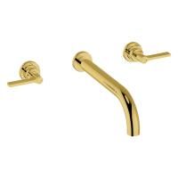 CISAL Grace Смеситель настенный для раковины на 3 отв, внешняя часть, цвет Brushed Gold