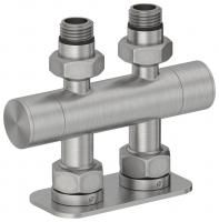 Вентиль 2х1/2" прямой скрытый-скрытый EU50 (Сатин)