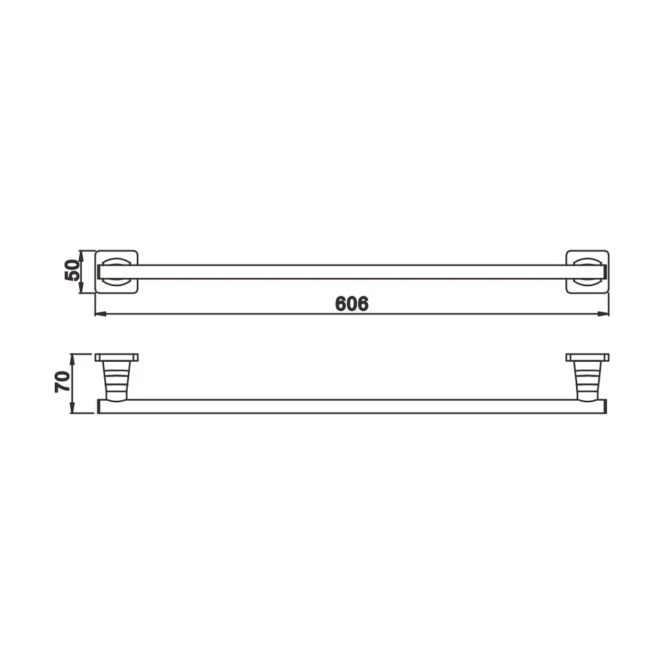 Полотенцедержатель Rose RG1517H, черный