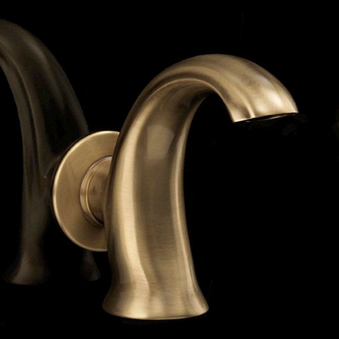 Devon&Devon Excelsior Royal Смеситель для раковины на 3 отв. для настенного монтажа, цвет: античная латунь., артикул EXC-RY133MOTS