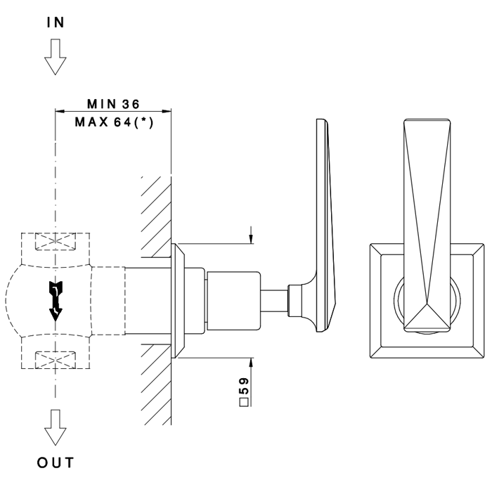 Внутренняя часть, Nicolazzi, назначение-для запорного вентиля, стандарт подвода воды-3/4"