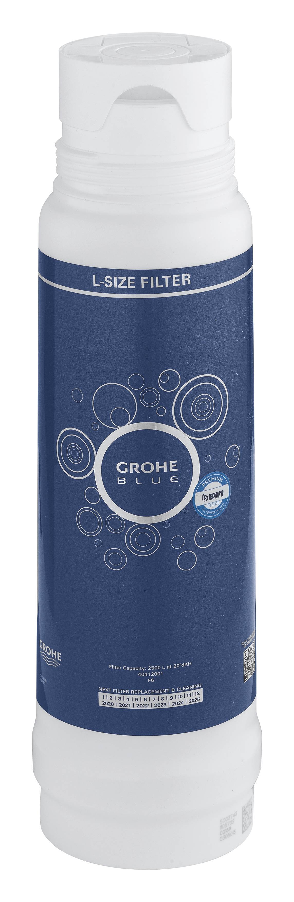 Фильтр для GROHE Blue и GROHE Red, L-Size, 2500 л., (40412001) Фильтр для GROHE Blue и GROHE Red, L-Size, 2500 л., (40412001)