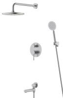 Душевая система скрытого монтажа 7в1 Нерж. сталь , артикул: 7in1BJ, ESKO