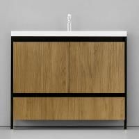 Тумба под раковину Velvex Klaufs 100.2D.1Y tnKLA.100.2D.1Y-617.217 Шатанэ Черная