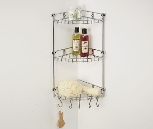 Полка корзина WasserKRAFT K-1233 угловая Хром