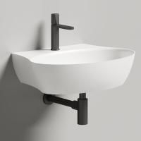 Salini ALDA WALL 01  Раковина 580х450х150 мм, без донного клап, сифон,  слив-пер, мат-л: S-Sense, глянцевый, белый Salini ALDA WALL 01  Раковина 580х450х150 мм, без донного клап, сифон,  слив-пер, мат-л: S-Sense, глянцевый, белый