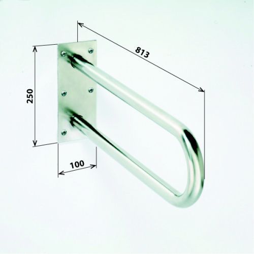 HELP Опорный U-образный поручень - 813 mm, белый