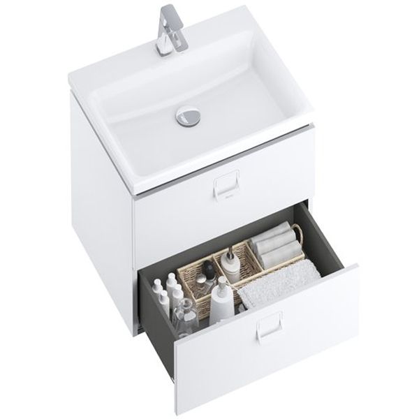 Тумба под раковину Ravak SD Comfort 60 X000001377 подвесная Белый глянец